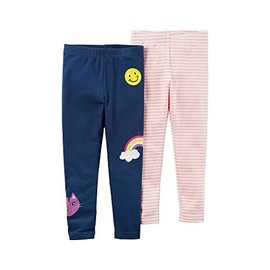 Carter's Baby Girls' 12-24 Month 2-Pack Rainbow Leggings 5