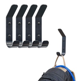 StoreYourBoard 4 Pack Wall Hooks for Hanging, Decorative & Heavy Duty Coat Wall Hooks, Mount, Set Holds 30 lbs Each, Outdoor, 6.5" x 1.2" x 2"