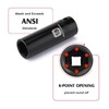 MIXPOWER 1/2-Inch Drive Deep Impact Socket - 18mm, Metric, CR-V,