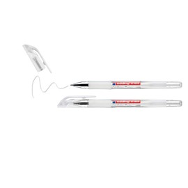 edding 2185 gel roller - white - pack of 2 - 0.7 mm - gel pen for writing, drawing, colouring mandalas, bullet journals - white gel pen, colour gel pen