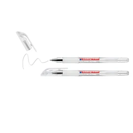 edding 2185 gel roller - white - pack of 2 - 0.7 mm - gel pen for writing, drawing, colouring mandalas, bullet journals - white gel pen, colour gel pen