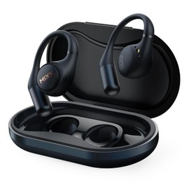 Mixx Streambuds AirFlow Open Ear Sports Headphones, Water Resistant, Bluetooth Sports Earphones, 8 hours playtime,True Wireless Sports Earphones Black