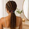 Cctetn 3 Pack Spiral Hair Ties Boho Accessories for Thick