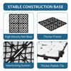 SUNWINGS 4PCS Natural Stone Interlocking Deck Tiles 12"x12" Pebble Waterproof
