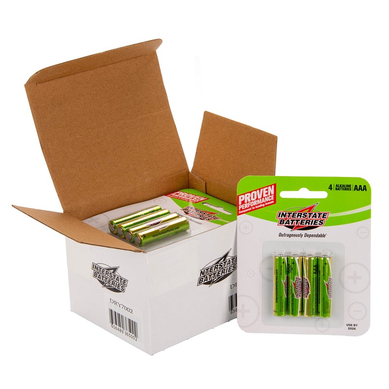 Interstate Batteries AAA Alkaline Battery (48 Pack) All-Purpose 1.5V High