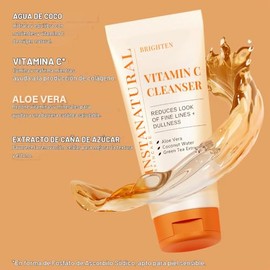 InstaNatural Vitamin C Facial Cleanser - Anti Aging, Breakout & Wrinkle Reducing Face Wash for Clear & Reduced Pores - With Organic & Natural Ingredie