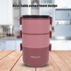Thermal Lunch Box 2200ml Three Layer Detachable Compartment Design Portable
