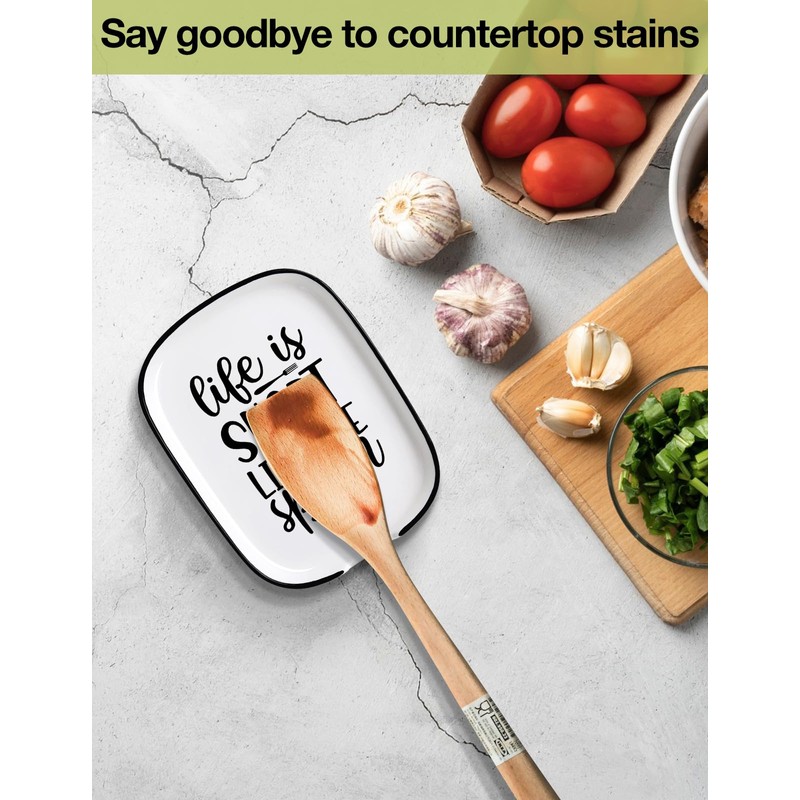 Funny Life Is Short Lick The Spoon Quote Spoon Rest
