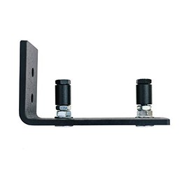 Upgraded Adjustable Channel Wall Mount Floor Guide Roller Compatible with Barn Door Hardware | Sliding Mounting Bracket | Includes 2 Adjustable Roller Screws