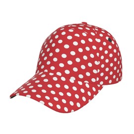 Cute Polka Dots Pattern Baseball Cap Hats Women Men Fashion Sun Cap Packable Outdoor Adjustable Hat for Women Men