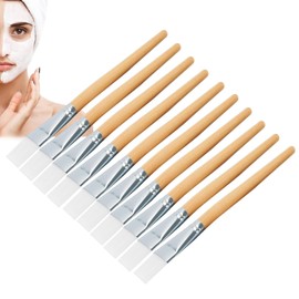 Juego de 10 pinceles de maquillaje, pincel aplicador de mascarilla, rubor para base de delineador de ojos, sombra de ojos para el rostro, pincel mixto de barro facial flexible, para mascarilla mixta