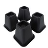 Simplify 2 Pack 6 inch 4 Pack Bed Risers, Black