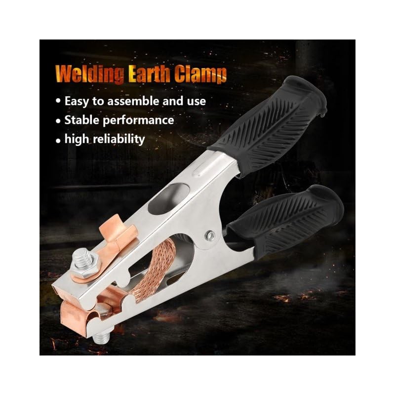 Black Welding Machine Ground Clamp 500a Ground Clamp With Rubber