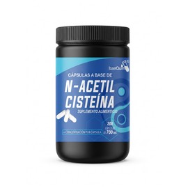 IsaaQuim Acetil Cisteína N-Acetil-L-Cisteína, Suplemento Alimenticio, 700 mg por Porción, 200 Cápsulas