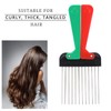 Hair Pick Comb Foldable Professional Hairdressing Detangle Styling Tool Accessory