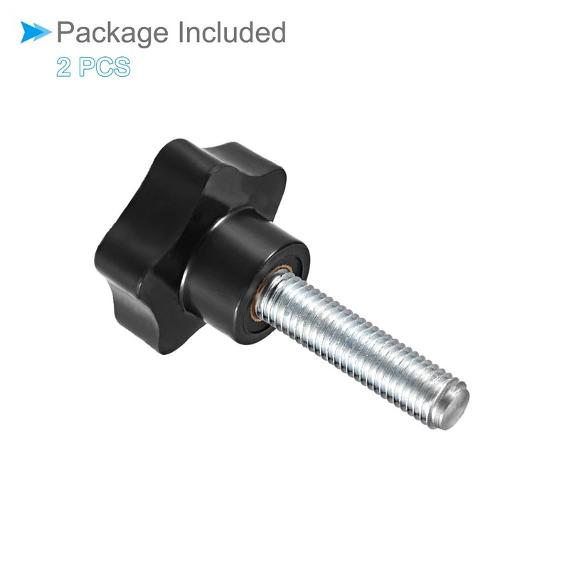 CoCud Star Clamping Knobs, M12 x 60mm Male Thread 61mm