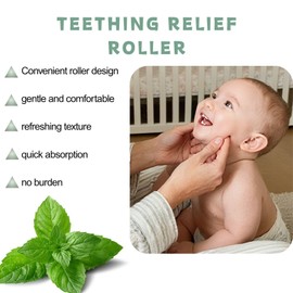 Teething Relief Roller, Natural and Gentle Tooth Relief Roller - Natural Gentle(3 PCS)