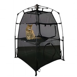 Hi Suyi Portable Large Pop Up Pet Cat Tents Enclosures for Outside Patio