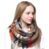 Belle Dame Plaid Tartan Infinity Loop Circle Scarves For Women
