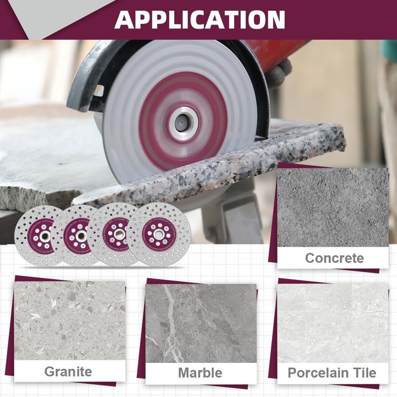 QUEFORET Diamond Disc and Grinding Disc 125 mm - Cutting