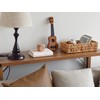 StorageWorks Small Wicker Basket for Organizing with 4-Section, Natural Water