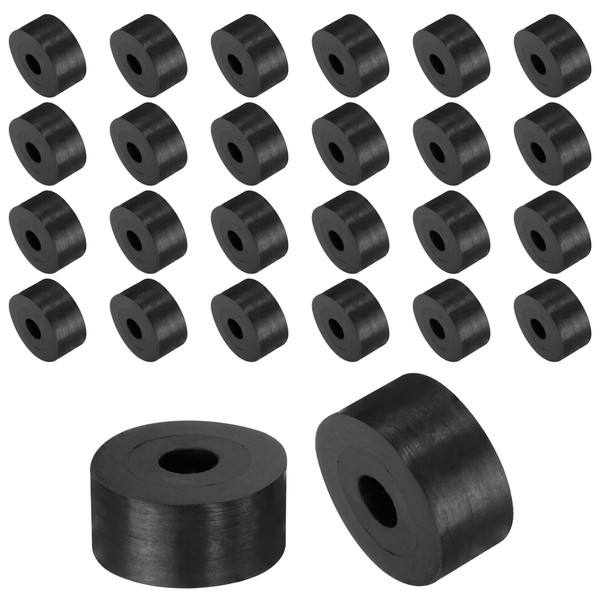 uxcell 48 Pcs Rubber Spacers 20mm OD x 6mm ID