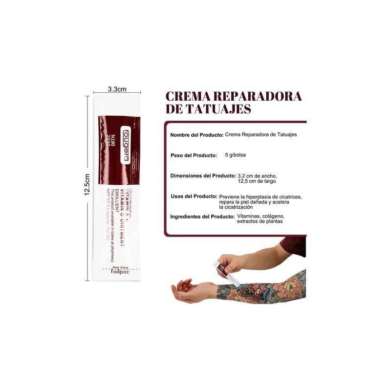 Crema Hidratante Tatuaje Vitamina A Y D Microblading 100 Pcs