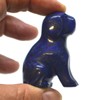 Lapislazuli Hund, Steintier Hund, Edelsteintier Lapislazuli 5cm, Hund aus Edelstein