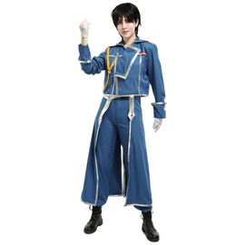 miccostumes Men's Blue Coat and Pants Cosplay Costume Uniform Outfit Large