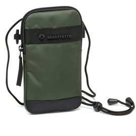 Manfrotto Street Pouch, Smartphone Shoulder Bag, Smartphone Accessories, Phone Case, with Shoulder Strap, for Smartphone with Screen up to 6.8 Inches, Colour Green
