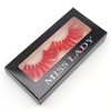 Super Long 27mm Colored Eyelashes 3D Real Mink Red Lashes