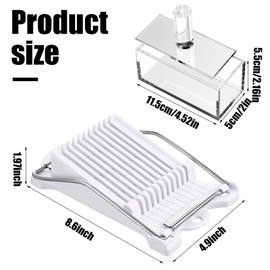 Jinei Musubi Maker Kit,2 Acrylic Musubi Mold and 1 Luncheon Meat Slicer Stainless Steel Wires Non Stick Musubi Maker Press Bpa Free Sushi Making Kit Onigiri Mold