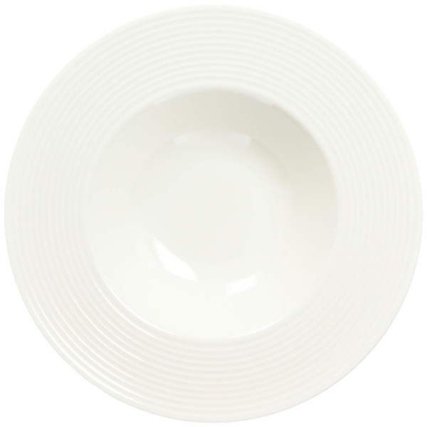 Rivera 24cm Soup Plate, White Tableware, Made in Japan