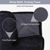 3PCS Shiny Bath Wipes Cleaning Cloths for Shower,Ultra Absorbent Microfiber
