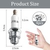 UYUYong Set of 4 Rj19Lm Spark Plug Lawn Mower Spark