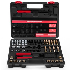 MAHOOMMAKH 49PCS Thread Chaser Set, Thread Repair Chaser Kit with Metric and UNC UNF Universal Rethreading Kit Thread Restorer Kit