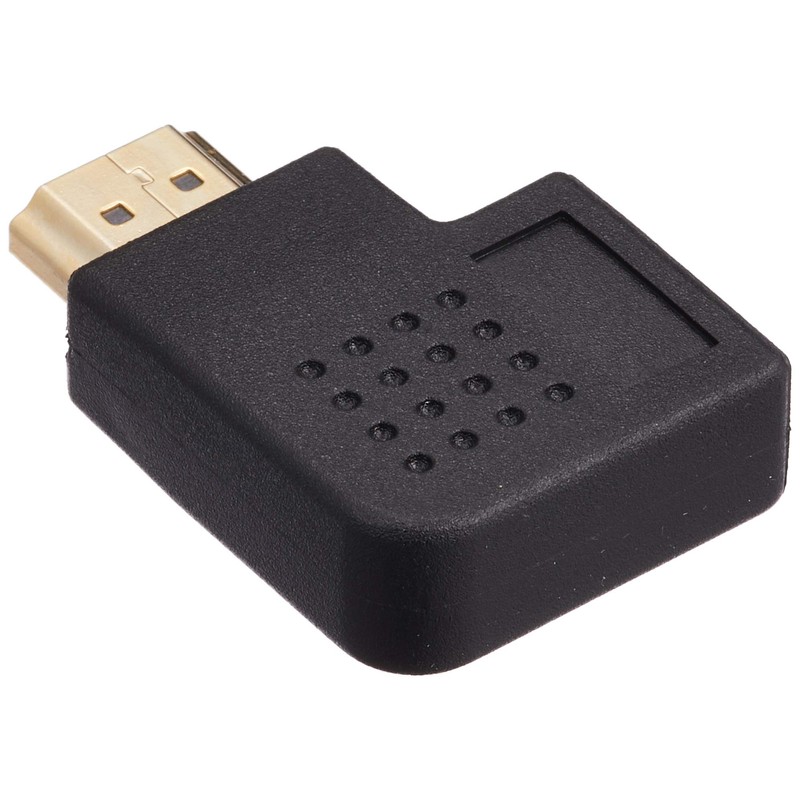 Elecom AD-HDAAB04BK HDMI Extension Connector, L-Shaped [Left Angle] HDMI (Female)