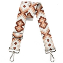 Silver Hardware Purse Strap Crossbody Straps for Purses Wide Shoulder Strap Adjustable Replacementor Shoulder Bags, Canvas Tote Handbags