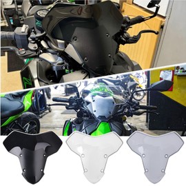 Midimttop Motorcycle Windscreen Windshield Wind Deflectors Front Fairing Flyscreen Air Spoiler fit for Ka&wa&sa&ki ZH2/SE Z H2 Accessories 2020-2024 (Black Smoke)