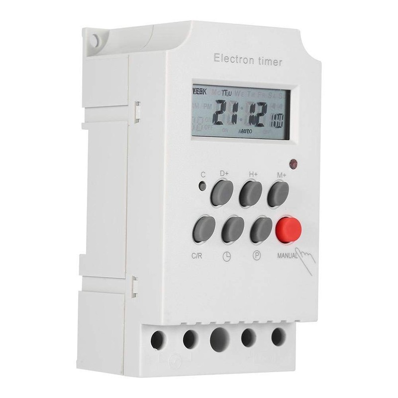 30A Digital Timer Switch Programmable Electronic Time Control 7 Day