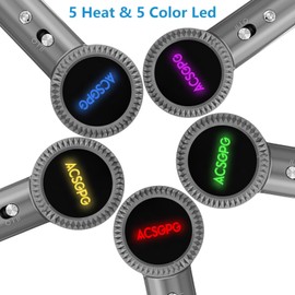 ACSGPG Hair Dryer - 110000 RPM High-Speed Brushless Negative Ionic Hair Blow Dryer - Fast Drying, Low Noise, Lightweight & Thermo Control - Hairdryer with 360° Magnetic Nozzle for Home, Travel(Gray)