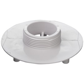 Aquastar 415T101 Bulkhead with 1-1/2-Inch Threaded, 4-Inch, White
