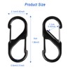 30 PCS S Small Carabiner Keyring Clip S Carabiner Dual
