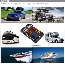 BlueFire Newest 6-Way Circuit Car and Boat Fuse Box Holder