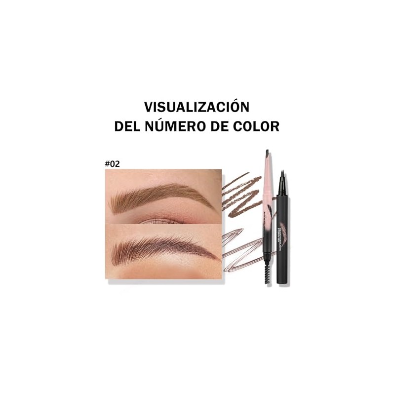 Erinde Kit de Lápices de Cejas, Resistente al Agua y