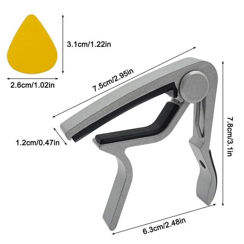 Guitar Capo, 3pack Capo for Acoustic Guitar,DanziX Universal Guitar Clamp