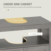 LJLB Space-Saving Pedestal Sink Storage Cabinet for Bathroom, Under Sink