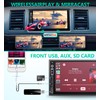 Double Din Car Stereo Compatible with Wireless Apple Carplay, Android