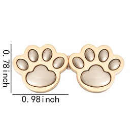 Adjustable Waist Buckle Extender Set Jeans Pants Waist Tightener for Women Girls Jean Buttons Pins for Loose Jeans Cat Dog Paw Button Tightener for Girls Jean Buttons for Loose Jeans for 2 Pairs