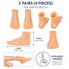 2 Pairs Finger Feet Puppet Tiny Feet, Finger Shoes, Realistic